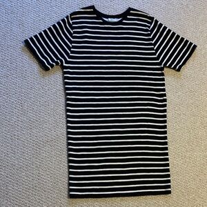 CLOSED Striped Black & White Crewneck Dress